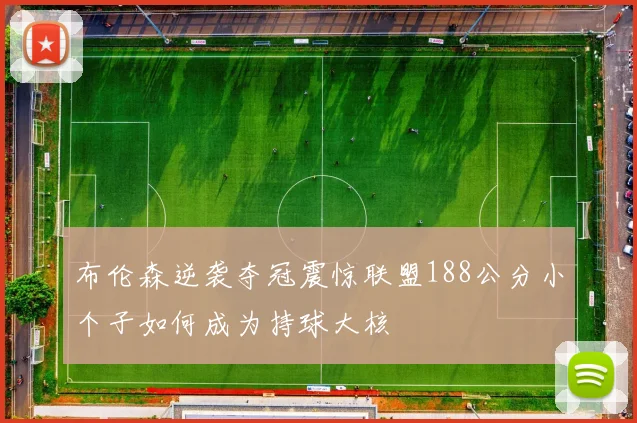 布伦森逆袭夺冠震惊联盟188公分小个子如何成为持球大核